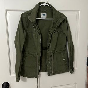 Old Navy green khaki army jacket Size S